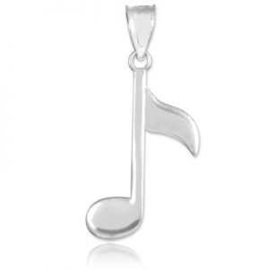 music related jewelery quaver musical necklace