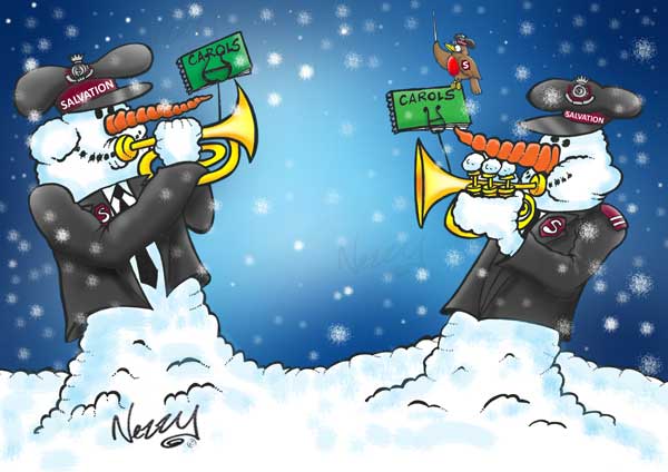 Salvation Army Snowmen