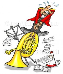 maintaining your brass instrument cartoon bass slide stuck nezzy