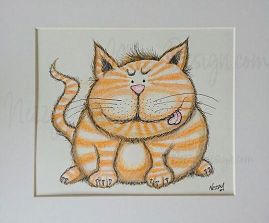 chheky ginger tom cat by nezzy