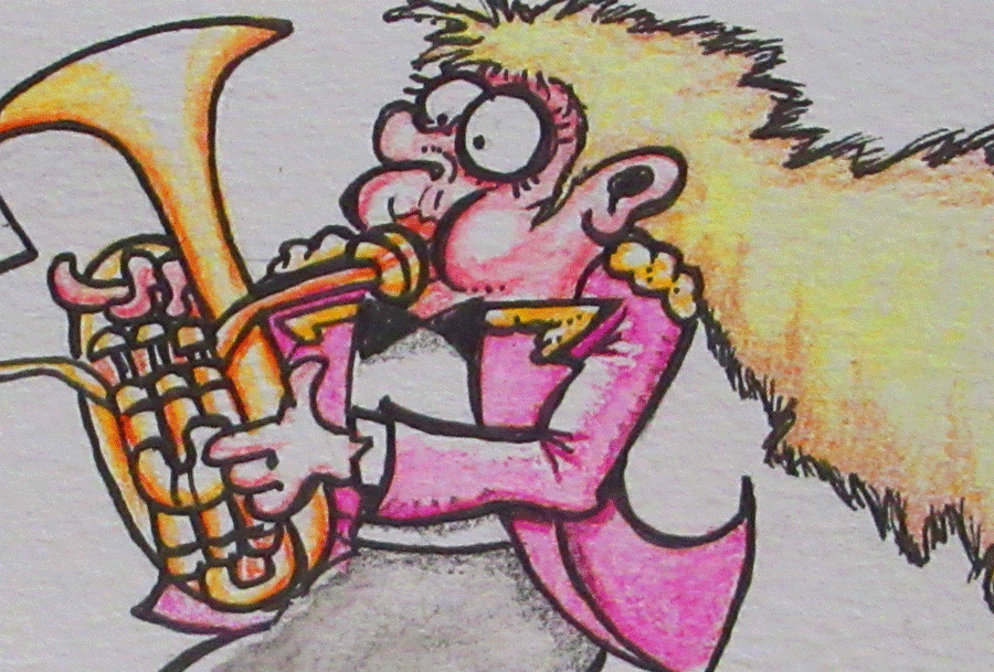 Lady-marching-horn-pink-head