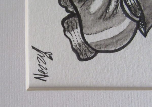 Original Artwork - Marching Euphonium Player in Blue Jacket - Image 4